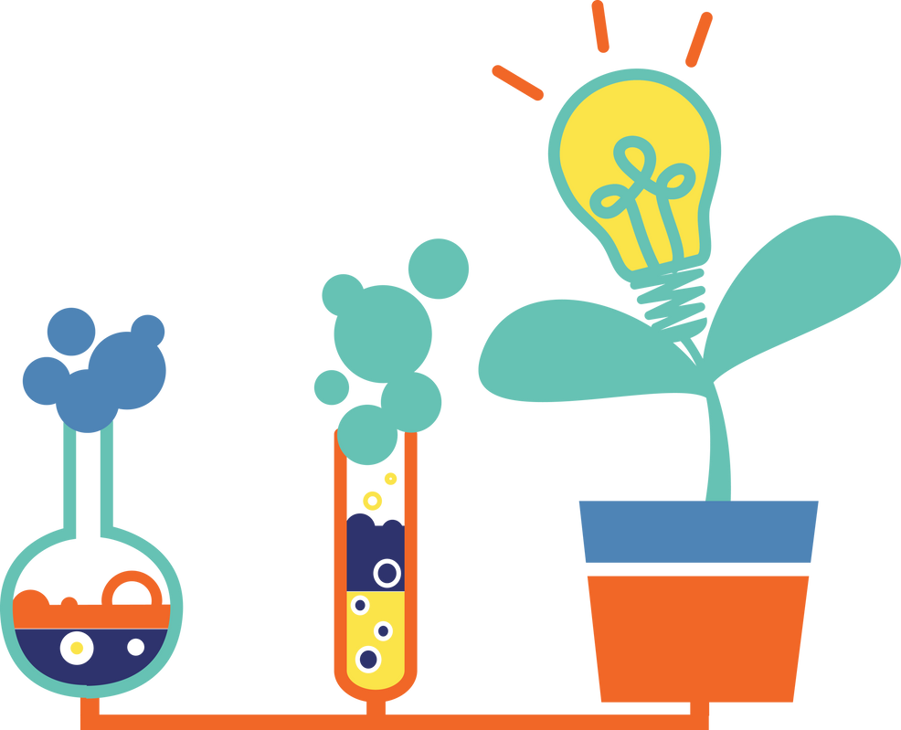 Science Experiment Illustration